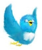flying twitter bird